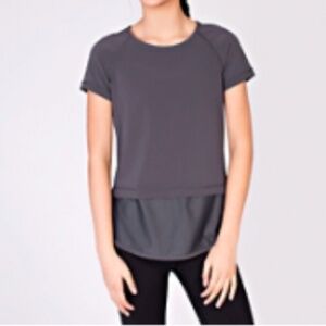 Lululemon Ivivva Run Day Fun Day Grey Tee 12